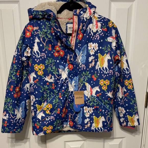 NWOT Mini Boden Sherpa Lined Anorak main image 1